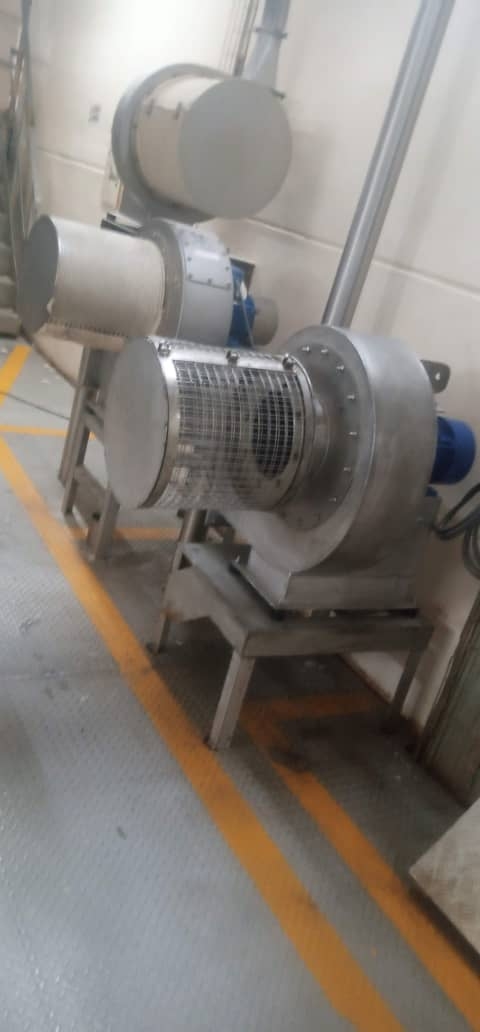 Industrial ventilation fan and duct venting system
